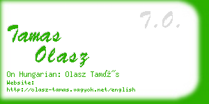 tamas olasz business card